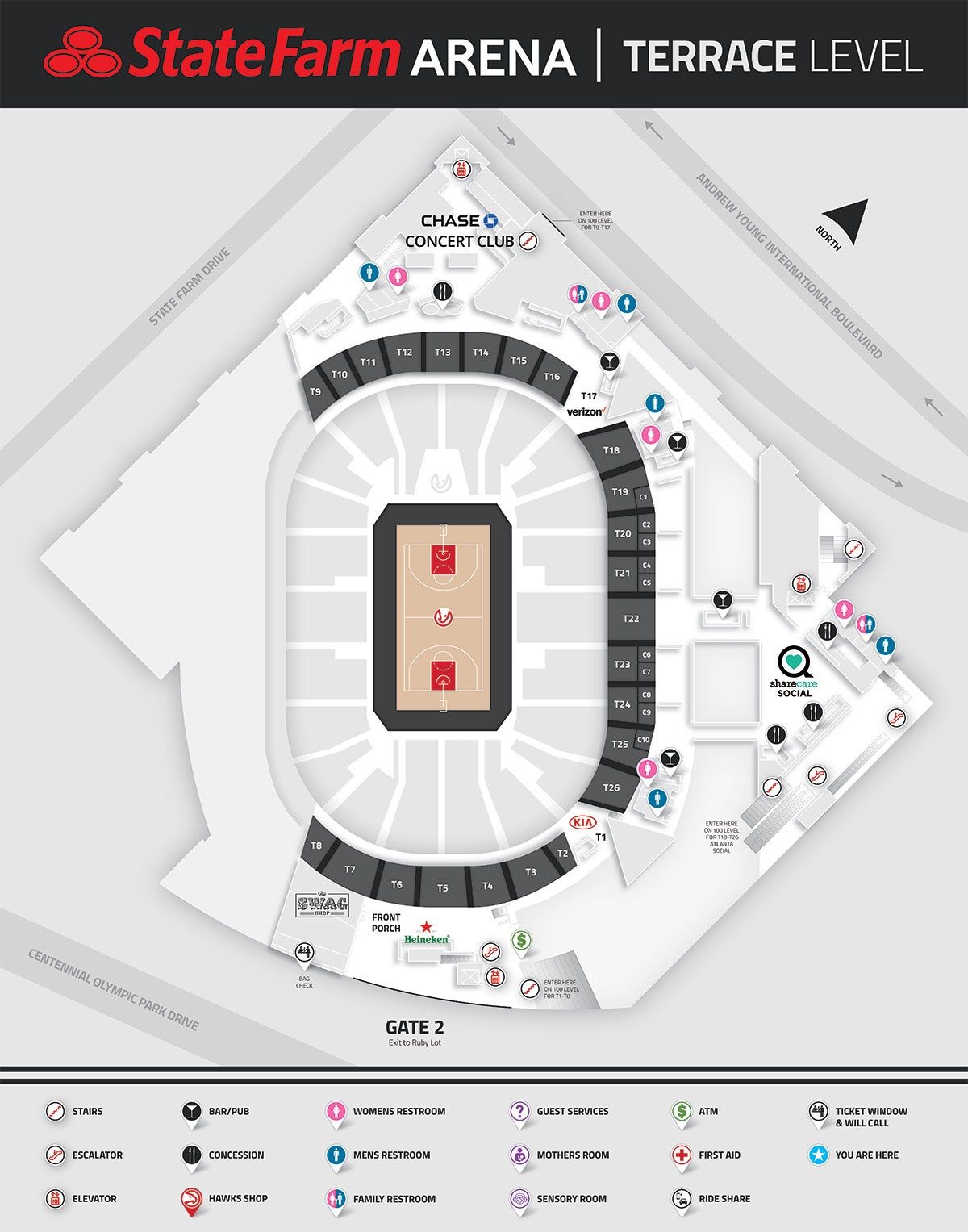 state farm arena concourse