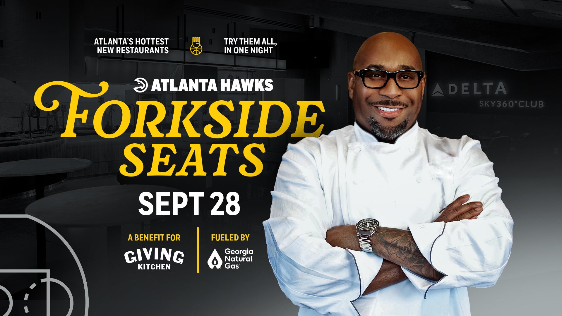 Giving Kitchen Partners with Atlanta Hawks and State Farm Arena to Launch “Forkside Seats” — a One-Night Culinary Celebration Supporting Food Service Workers on Sunday, Sept. 28