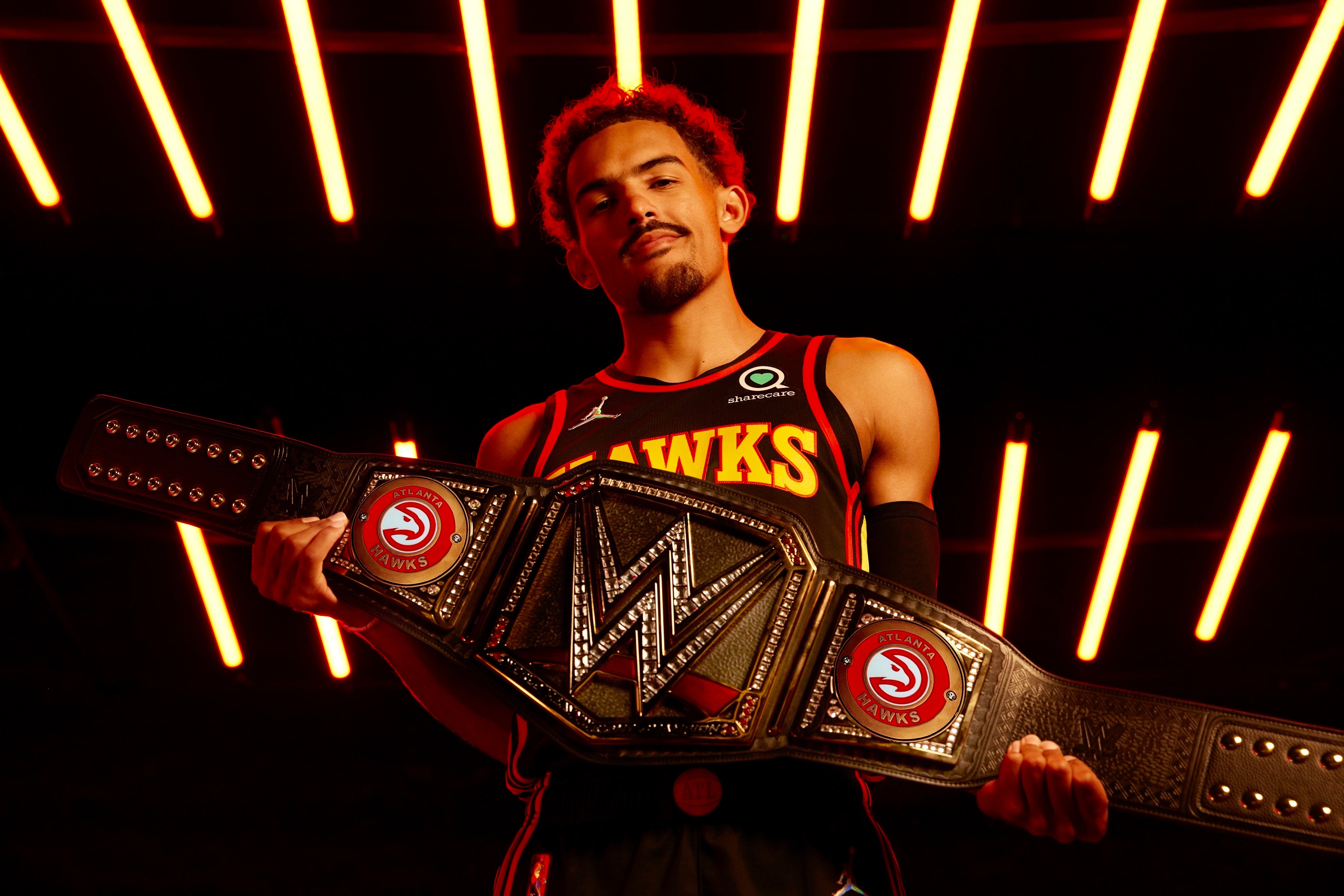 HAWKS AND WWE® TEAM UP TO CREATE LIMITED-EDITION CUSTOM TITLE BELTS AND MERCHANDISE