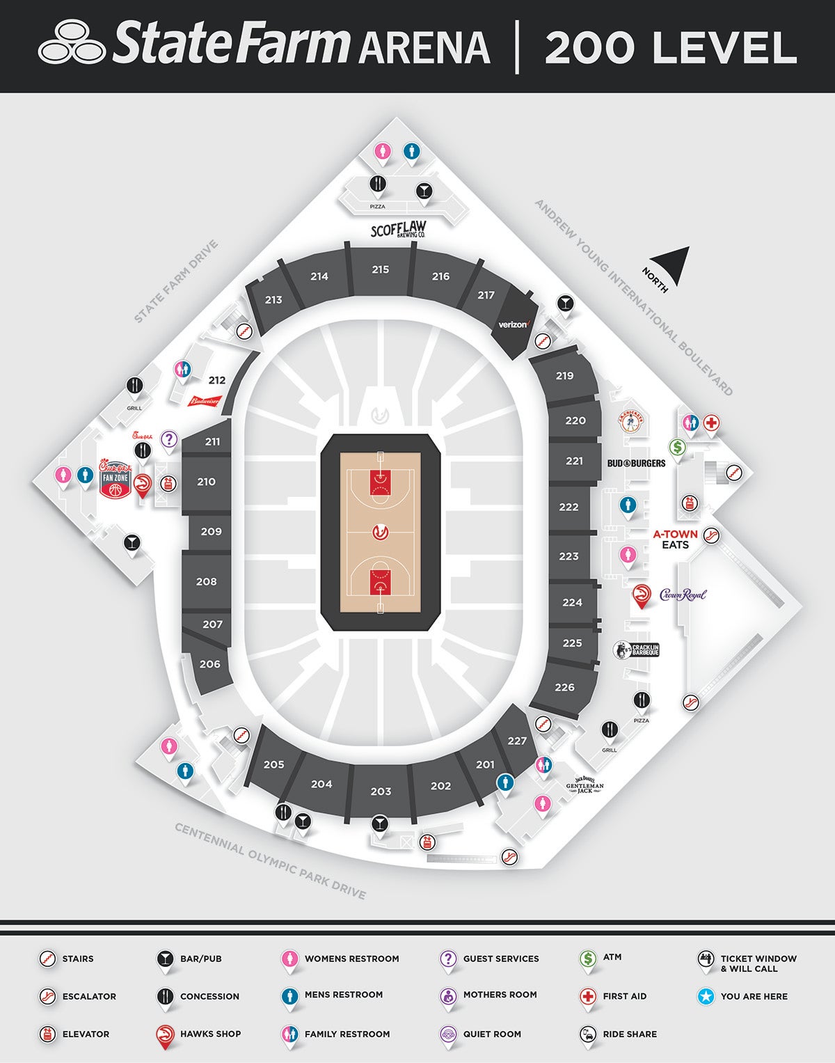 State Farm Arena Atlanta Seating Chart For Concerts