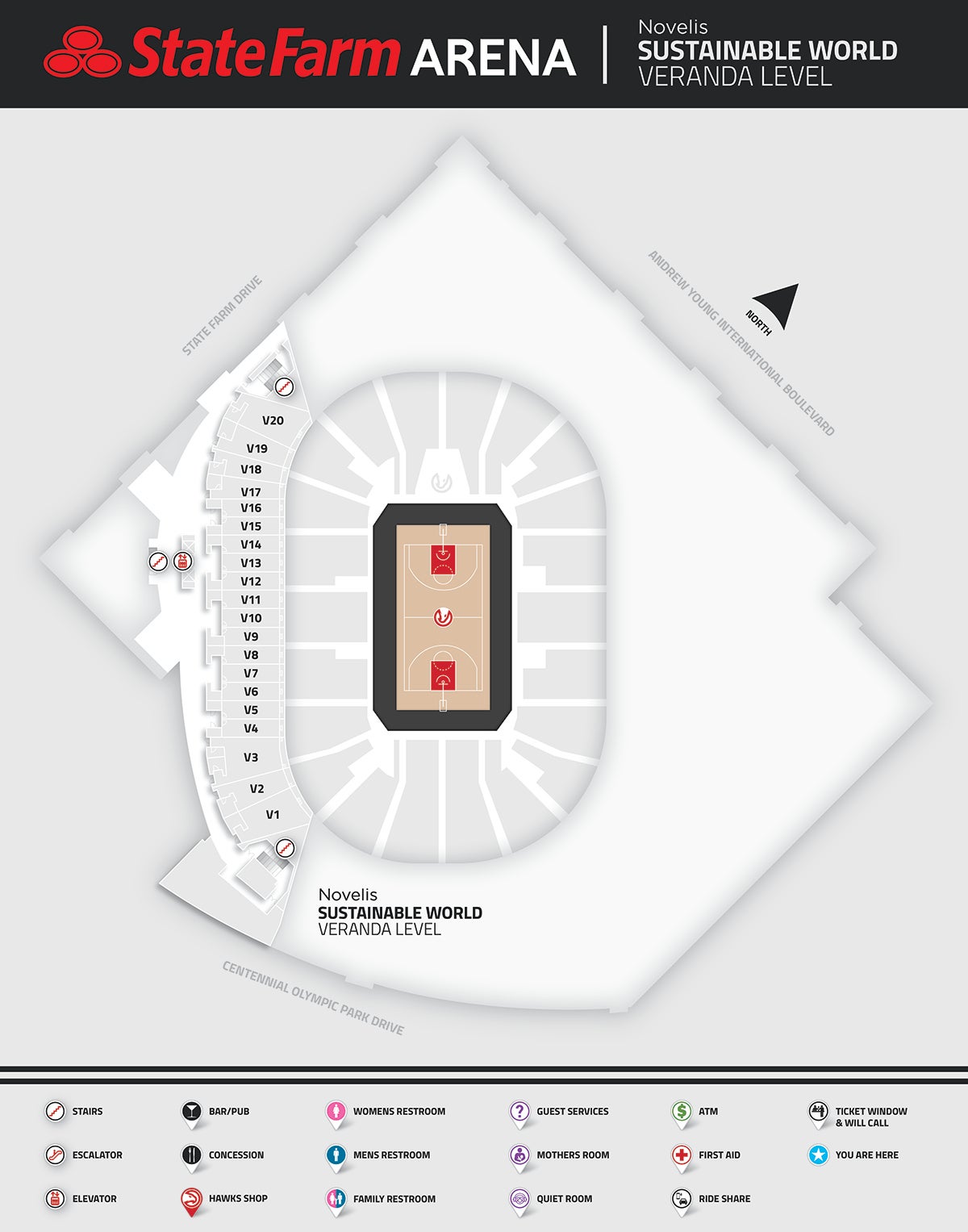 State Farm Arena Map Arena Maps | State Farm Arena