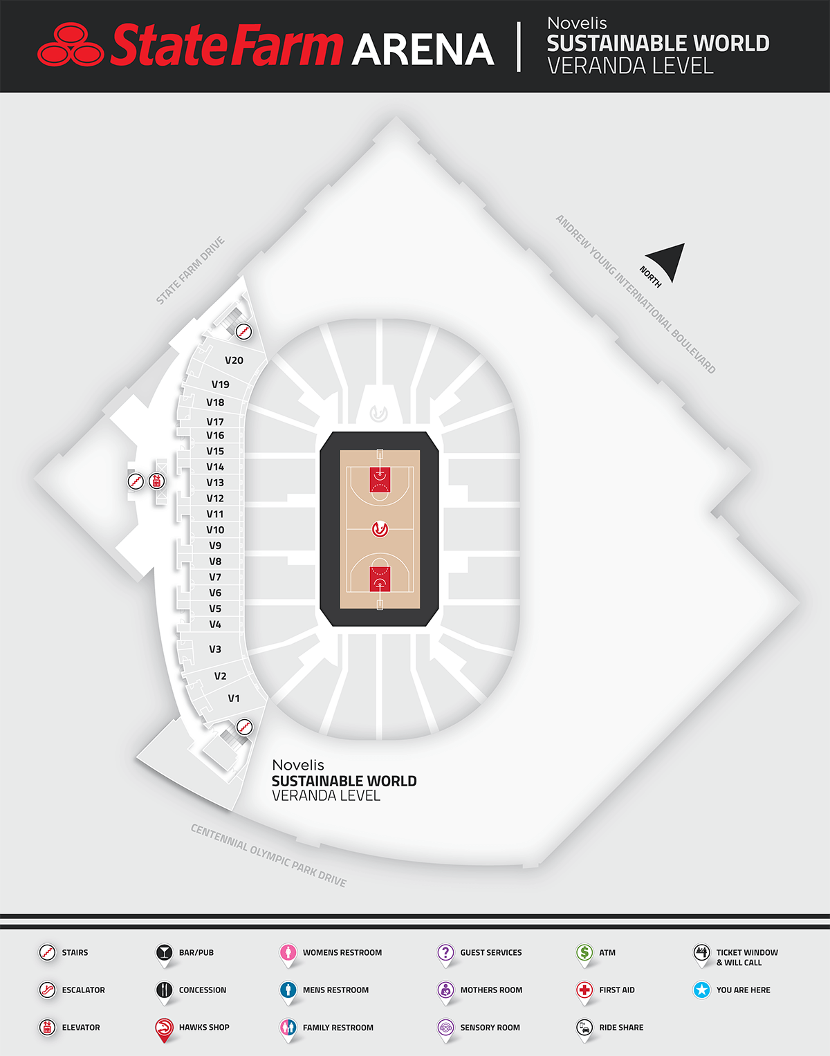 State Farm Arena Seating Chart Guide - Front Row Seats