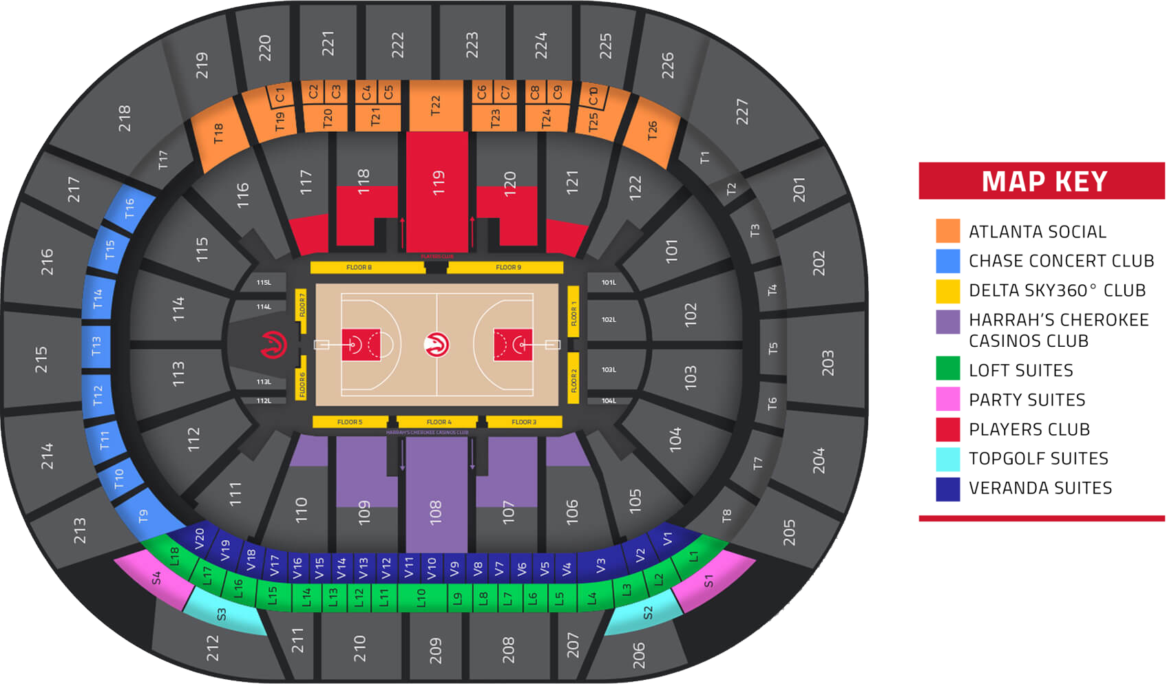 Philips Arena Seating Chart Cabinets Matttroy