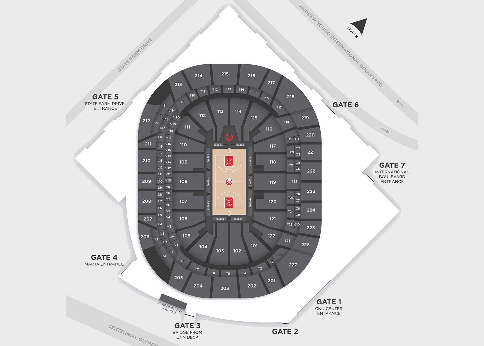 Seating Maps State Farm Arena